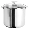 Cristel Mutine Detachable Handle 10-Quart Stockpot With Domed Glass Lid