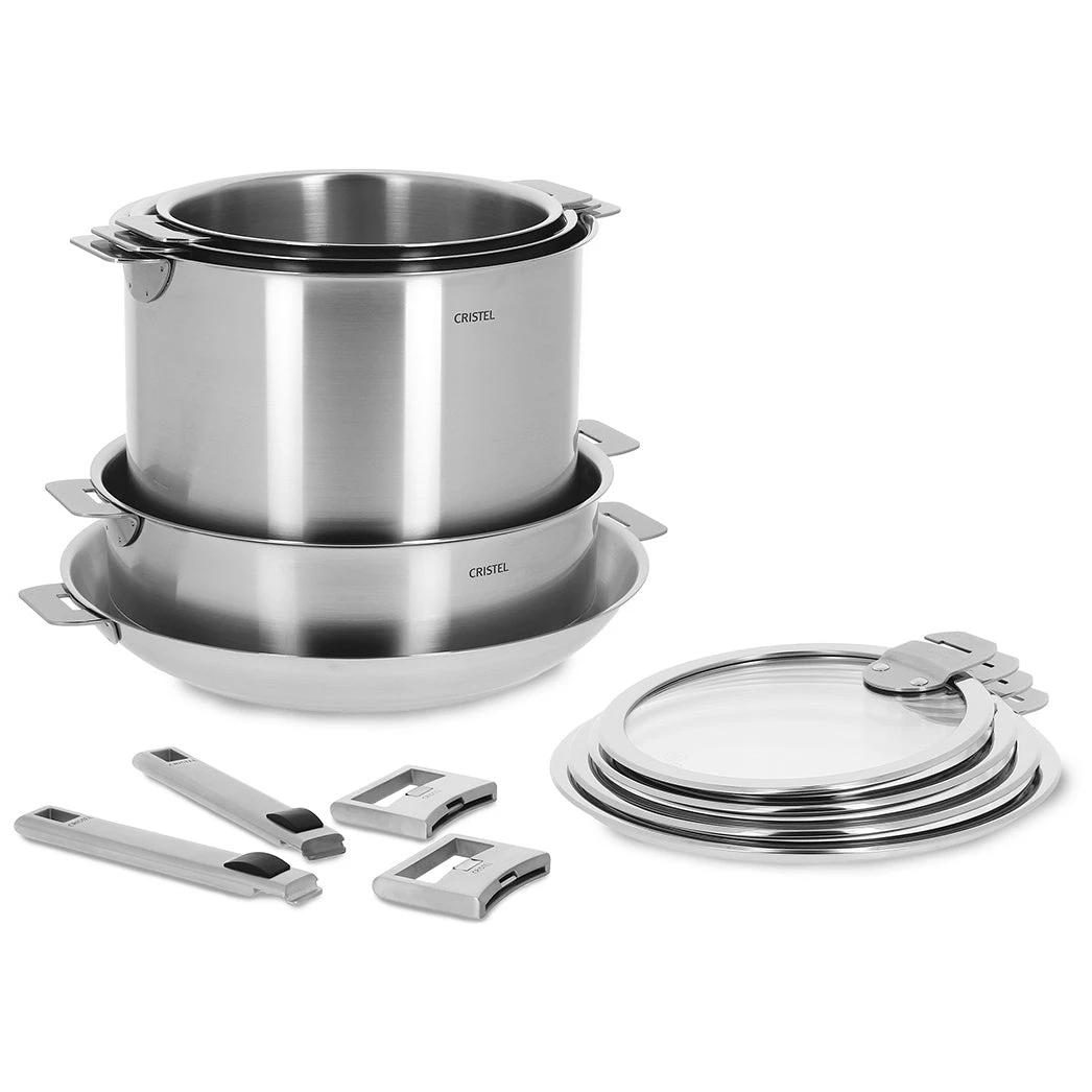 Cristel Strate 13-Piece Stainless Steel Cookware Set 2 Cristel Strate 13-Piece Stainless Steel Cookware Set - Image 2