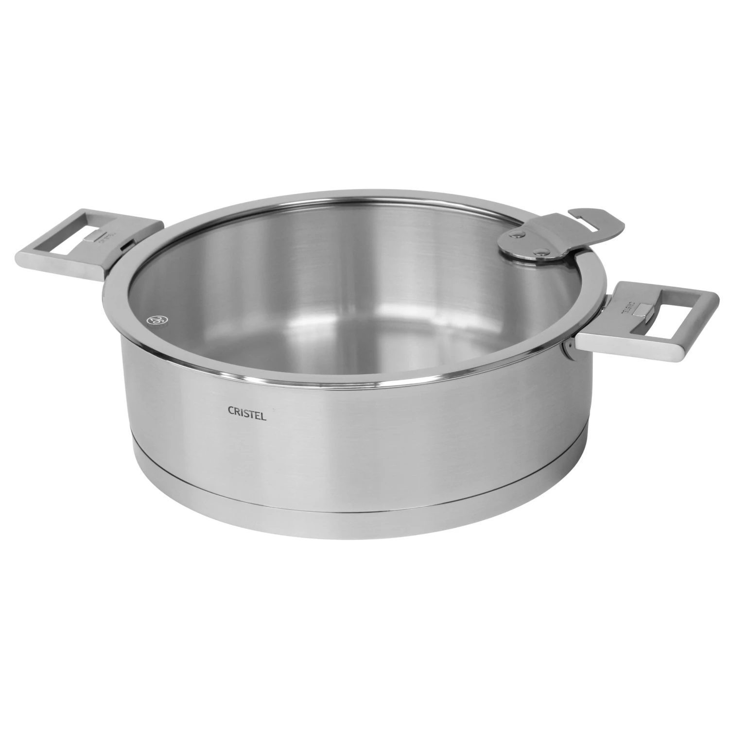 Cristel Strate Detachable Handle 5.5-Quart Saute Pan With Flat Glass Lid 3 Cristel Strate Detachable Handle 5.5-Quart Saute Pan With Flat Glass Lid - Image 3