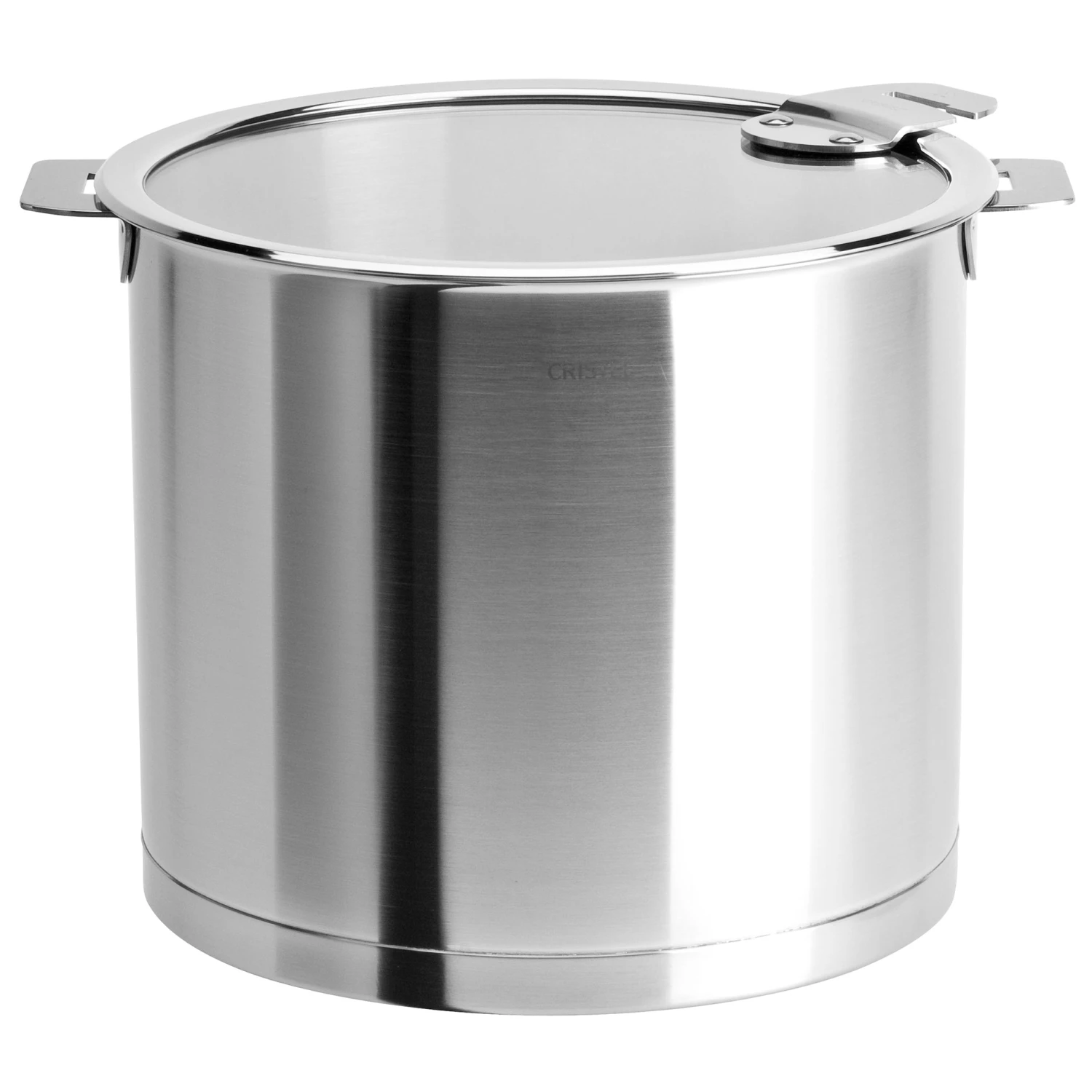 Cristel Strate Detachable Handle 7.5-Quart Stockpot With Flat Glass Lid 1 Cristel Strate Detachable Handle 7.5-Quart Stockpot With Flat Glass Lid