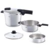 Fissler Vitaquick 6-Piece 8.5-Quart & 4.2-Quart Pressure Cooker Set