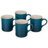 Le Creuset 14 Oz. Set Of 4 Mugs - Deep Teal