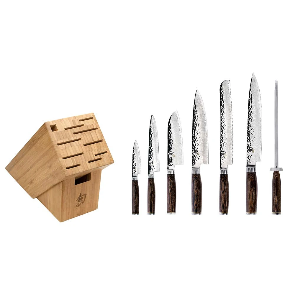 Shun Premier 8-Piece Professional Knife Block Set 1 Shun Premier 8-Piece Professional Knife Block Set