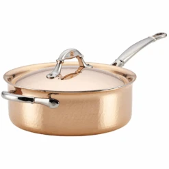 Ruffoni Symphonia Cupra 4-Quart Sautã© Pan With Helper Handle - Copper