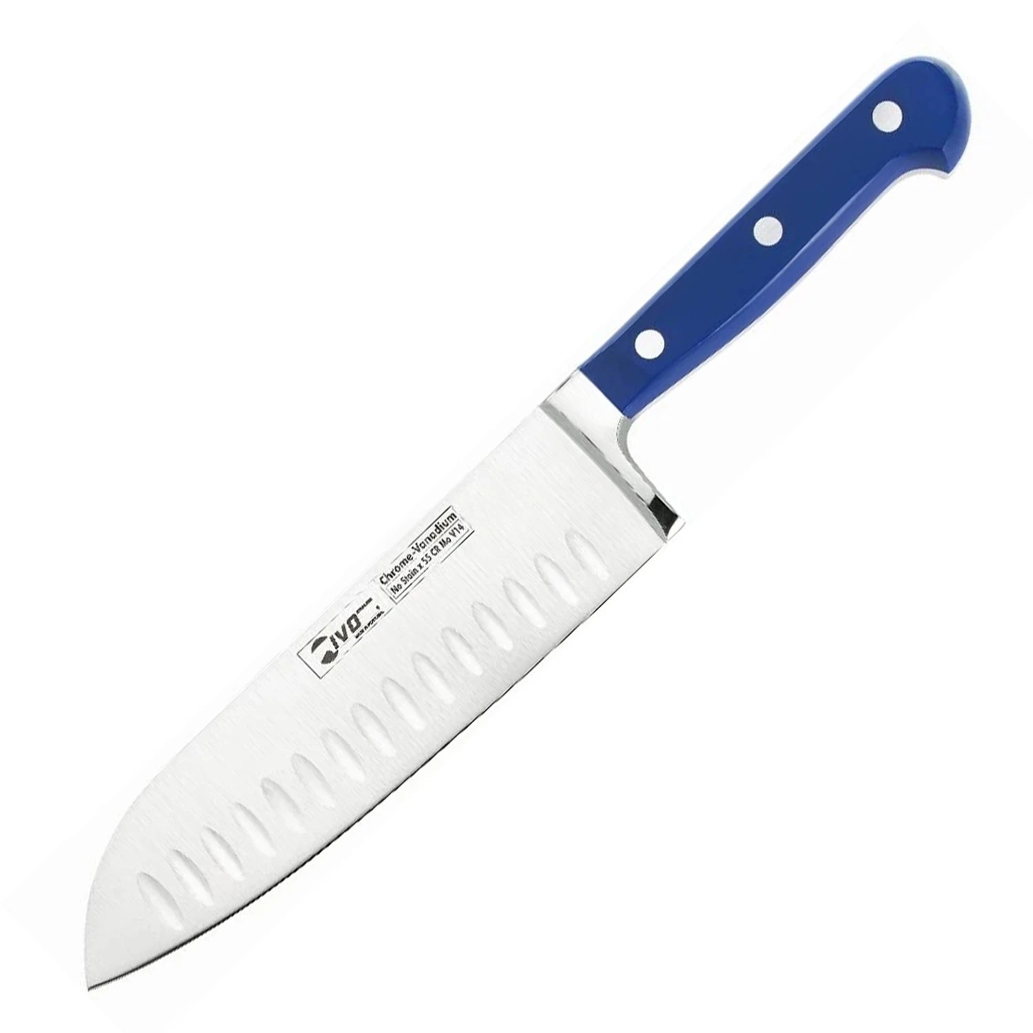 IVO EuroPro 7" Santoku Knife, Blue 1 IVO EuroPro 7" Santoku Knife, Blue