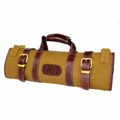 Boldric 17-Pocket Canvas Knife Bag - Khaki