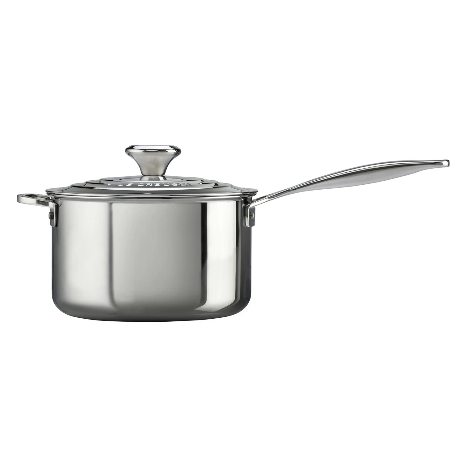 Le Creuset Stainless Steel 4-Quart Saucepan With Helper Handle 2 Le Creuset Stainless Steel 4-Quart Saucepan With Helper Handle - Image 2