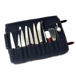 Boldric 17-Pocket Canvas Knife Bag - Khaki -COOKWARE Store cristel banner2