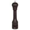 Trudeau 12 Inch Carbon Steel Adjustable Pepper Mill - Chocolate Finish Wood
