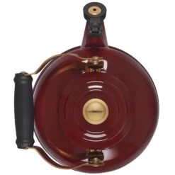 LE CREUSET 1.7 Qt. Whistling Kettle - Rhone W/ Gold Knob & Brackets -COOKWARE Store webimage 694DA109 F19B 47B6 BFFC5AD3B7CAAB49